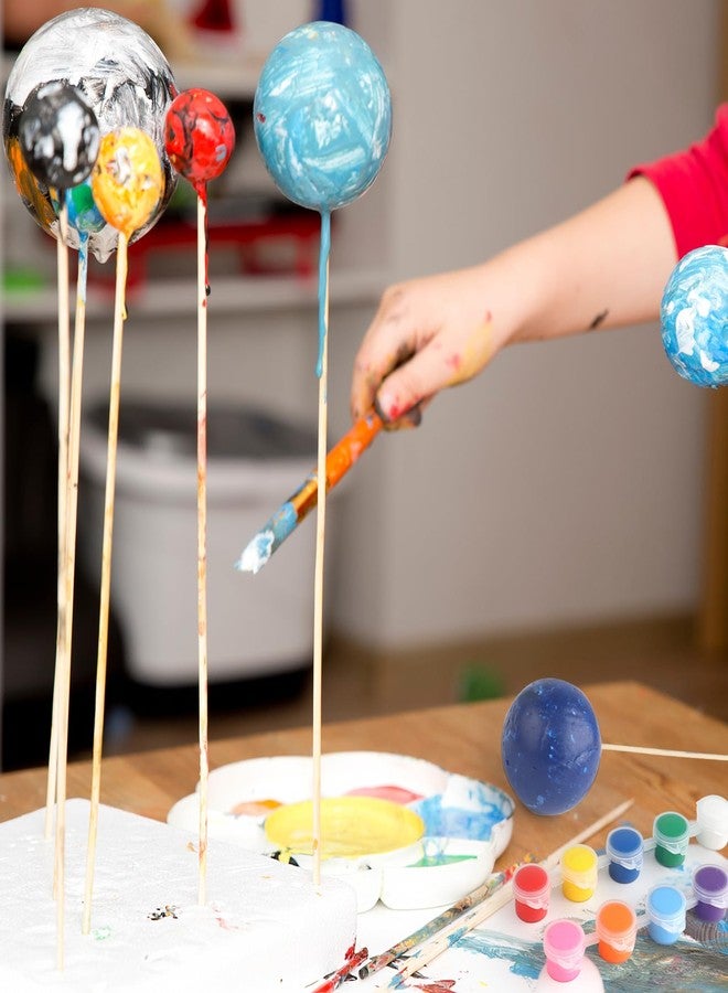 wookidel 64 PCS Solar System Project Kit, Solar System Model Kit with 13 Mix Foam Balls, Solar System Toys for Kids 3-5, Learn Planets Science Kit School Project Supplies of Bamboo Sticks, Flags, Brushes - Image 5